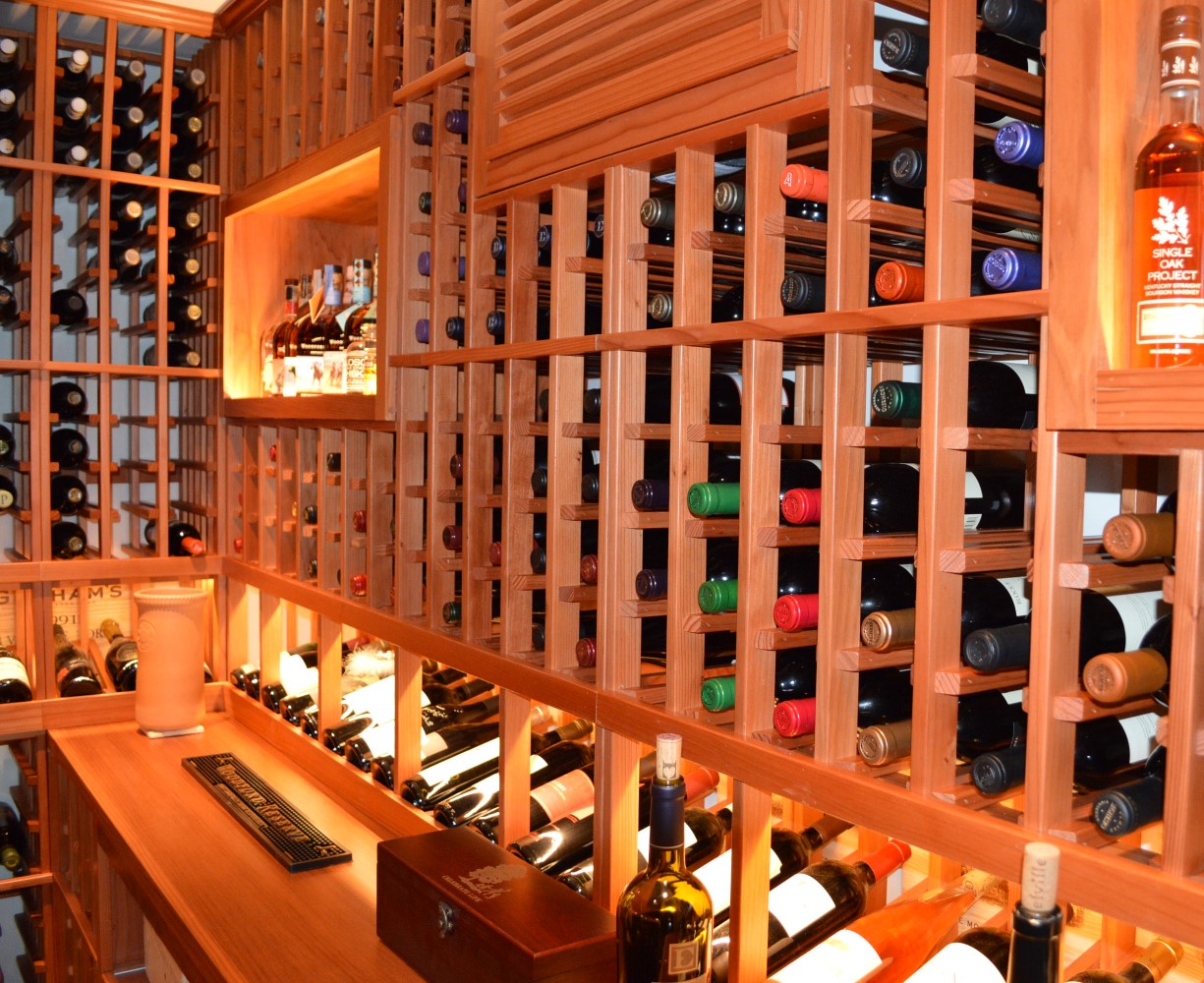 Orange County Custom Residential Wine Cellars Wood Wine Racks That Impress